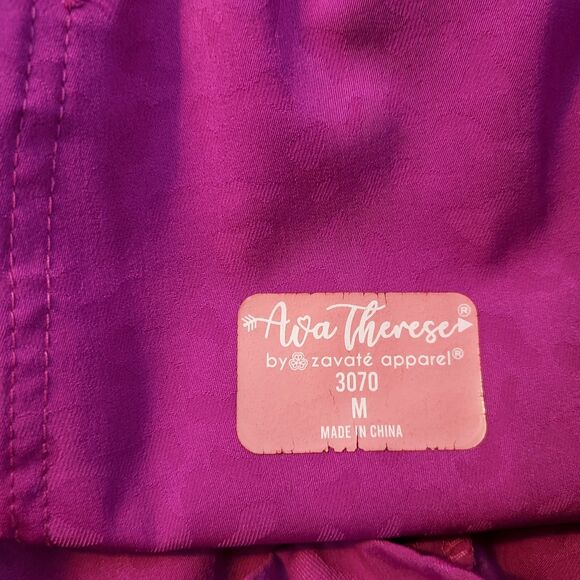 Ava Therese Scrub Joggers Womens Medium Drawstring Elastic Waist Medical Dental - Picture 9 of 15